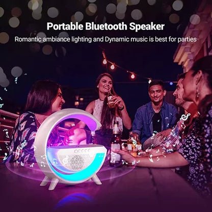 Altavoz Bluetooth con Luces Nocturnas y Carga Inalámbrica